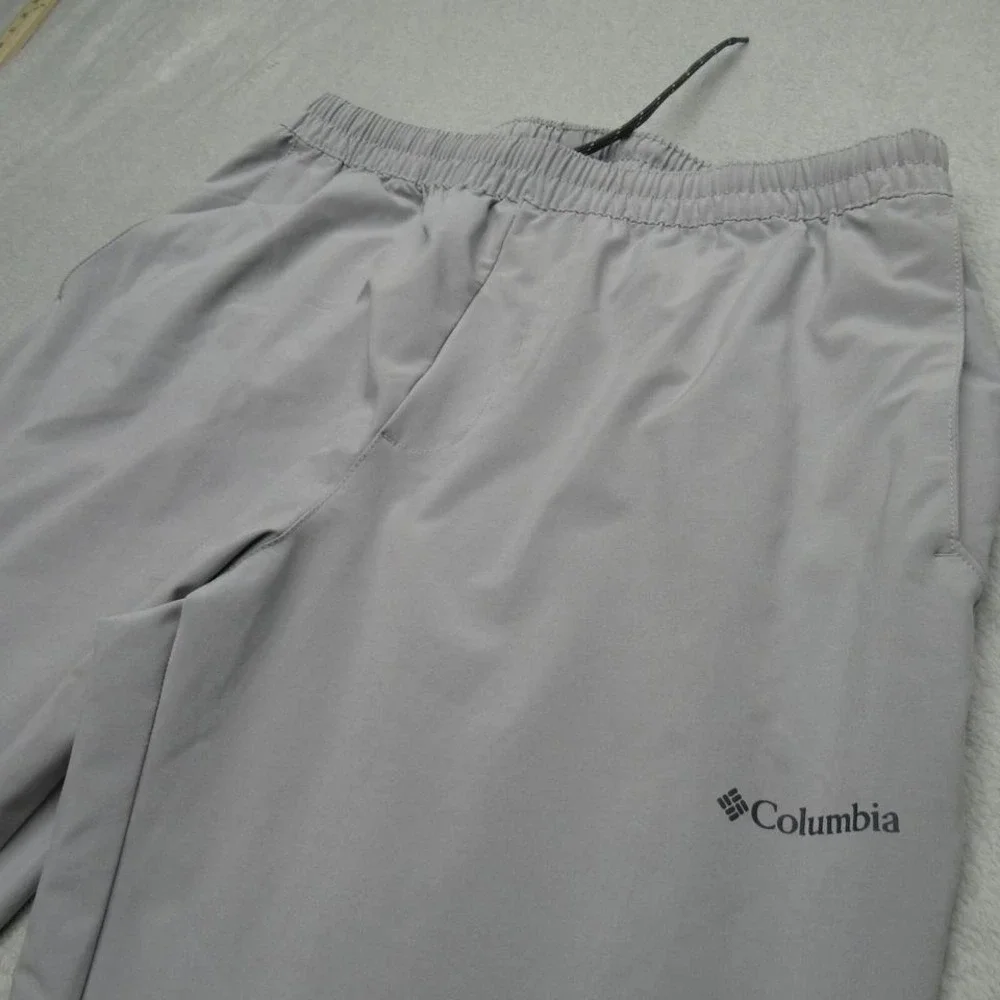 Columbia Hike Joggers Men Large Gray‎ Omni Shield Athleisure Run 32x29 Stretch